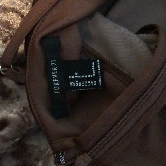 Forever 21 velvet mini dress - Picture 3 of 4